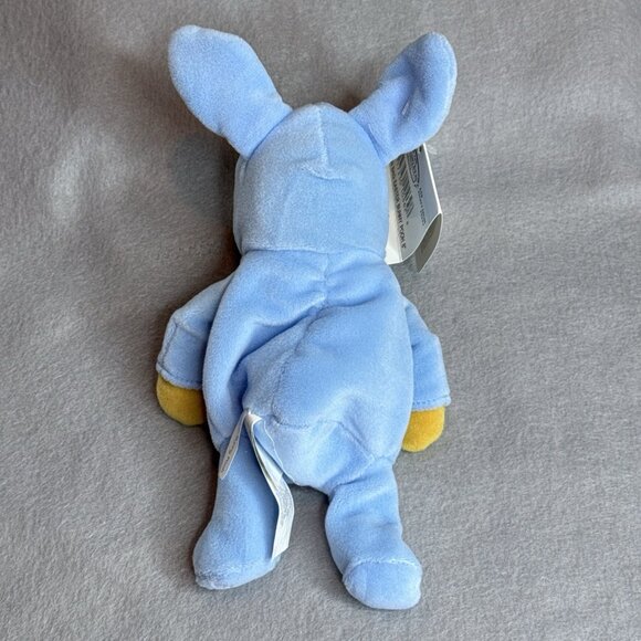 Easter Pooh Baby Blue Bunny Winnie The Pooh Disney Store Bean Bag 8" Plush Dated - Picture 2 of 4